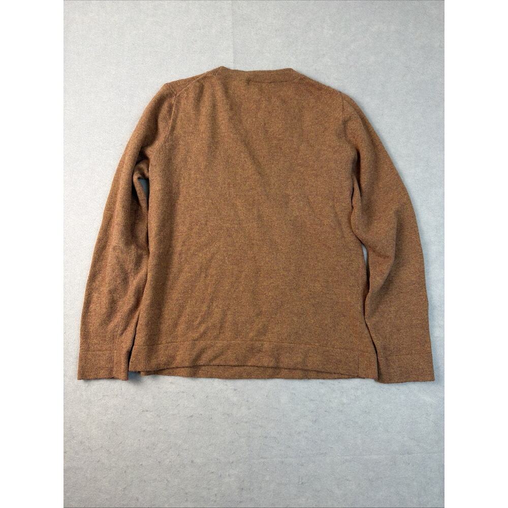 J.Crew Teddie Women’s Sweater Sm Brown Merino Wool Blend Crew Elevated Preppy - Picture 12 of 12